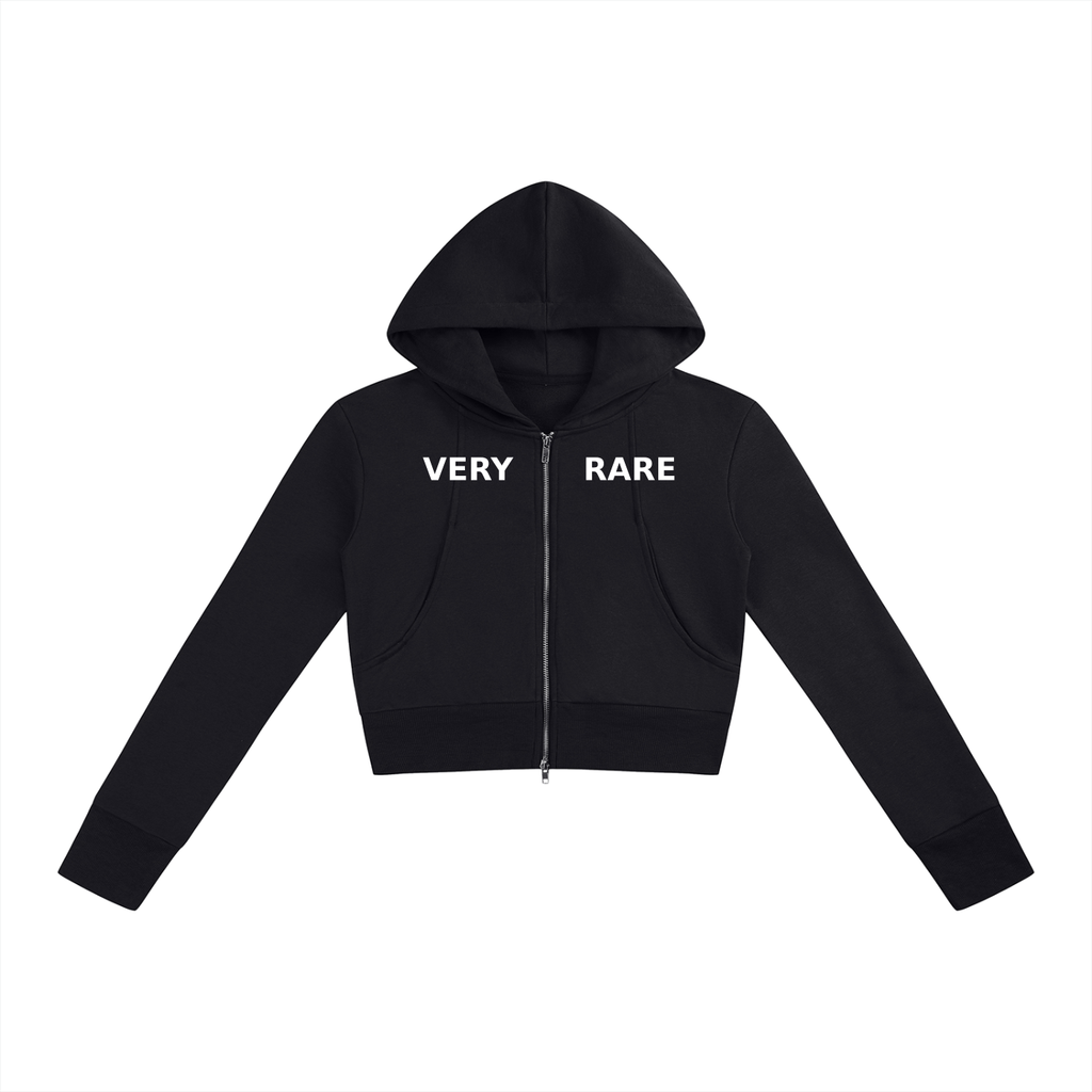 Women’s Essential Crop Zip-Up Hoodie