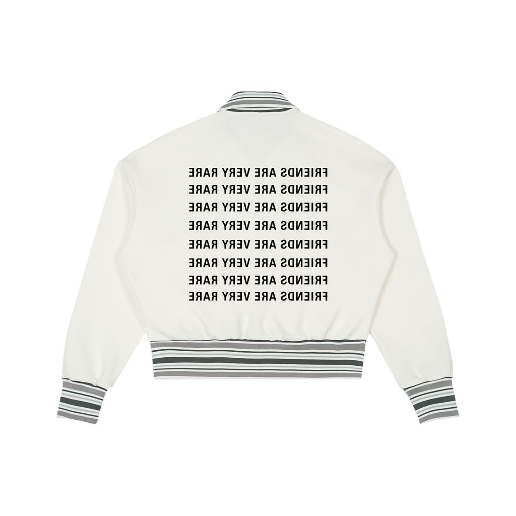 Essential Rib Collar Zip-Up Jacket
