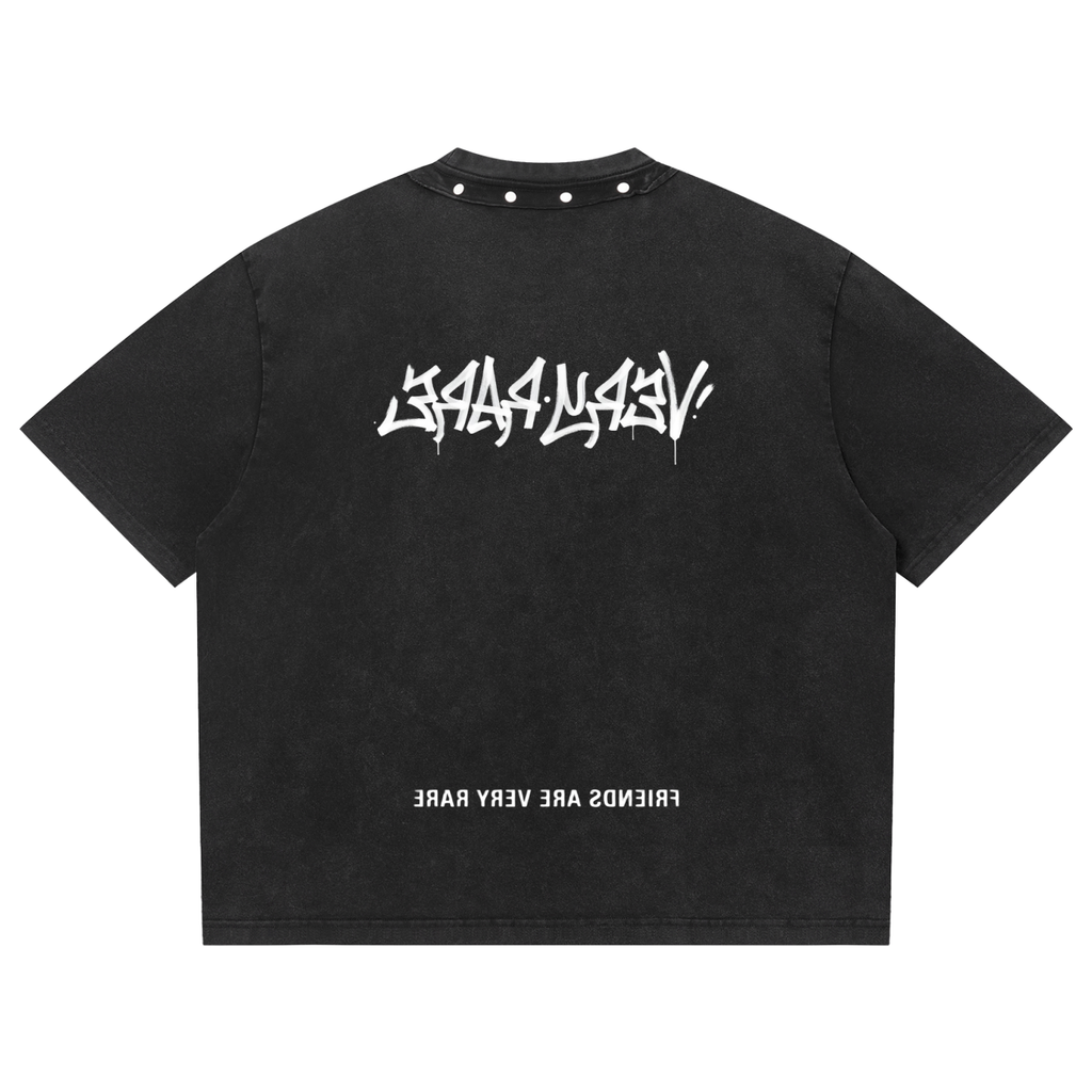 Graffiti Boxy Studded T-Shirt