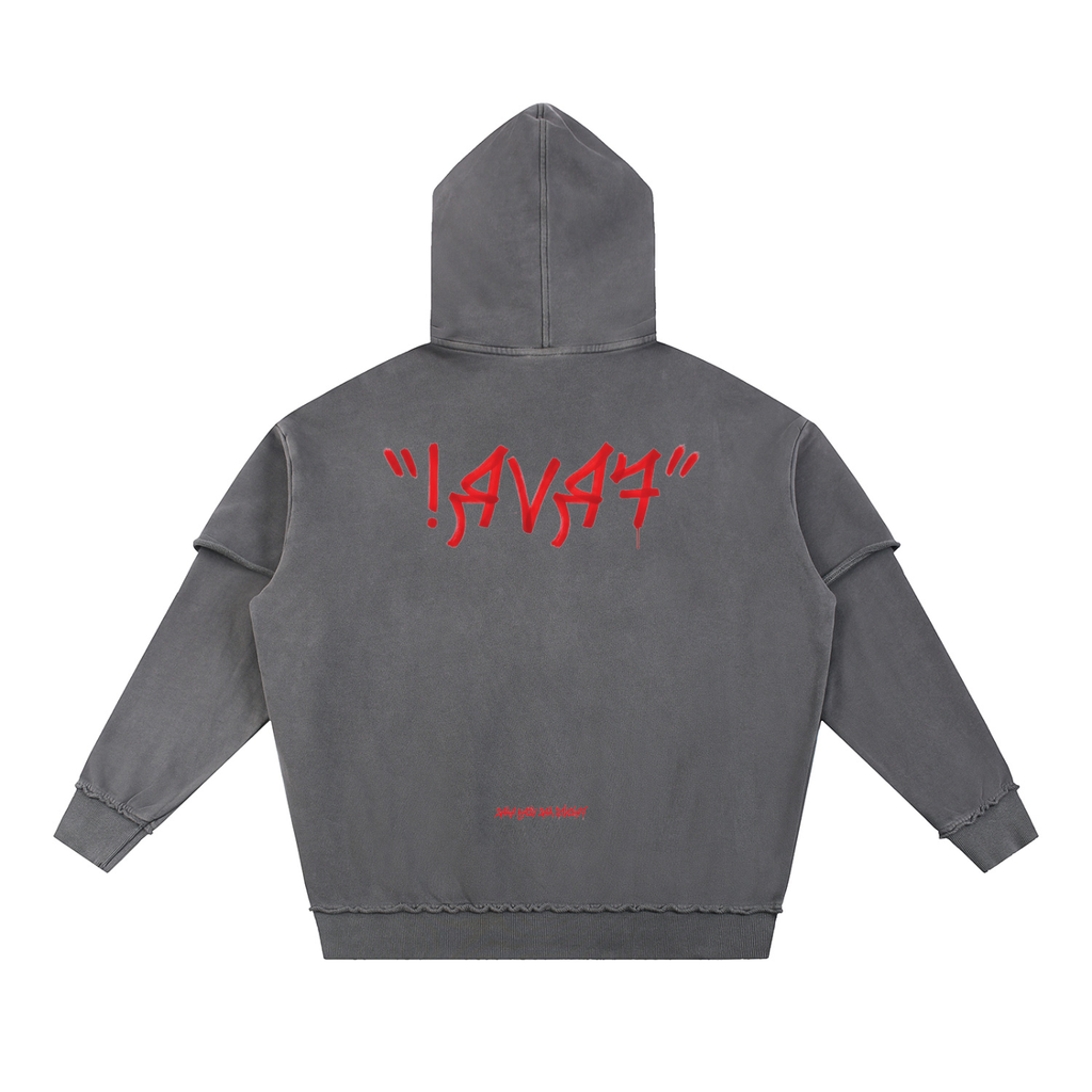 graffiti,double,hoodie,black,red