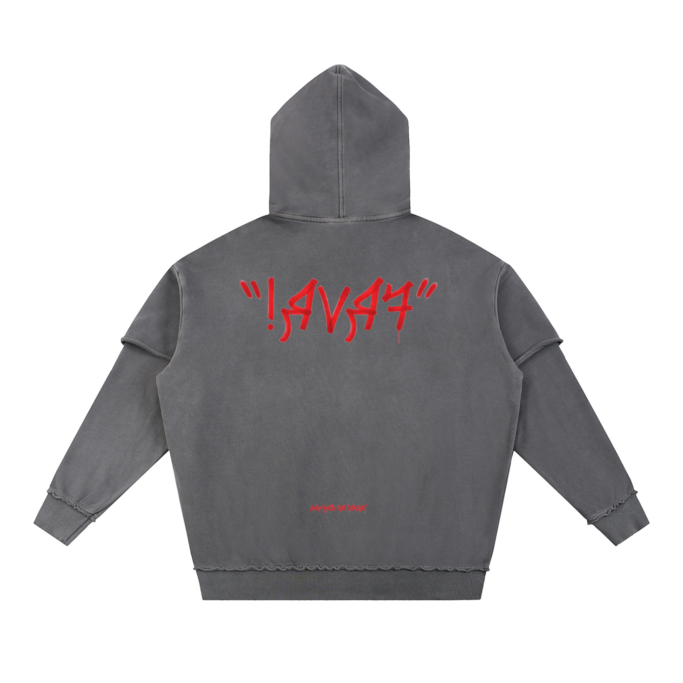 graffiti,double,hoodie,black,red