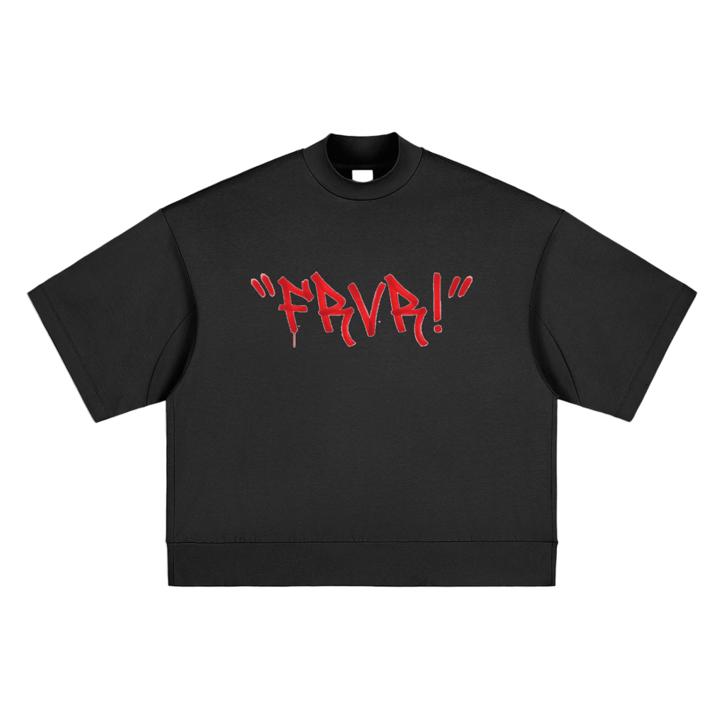 oversized,heavyweight,tshirt,red,graffitii,black,logo,frvr