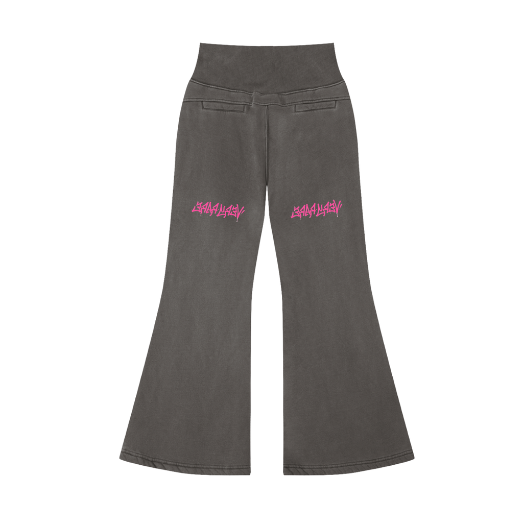 Graffiti Flared Fleece Pants