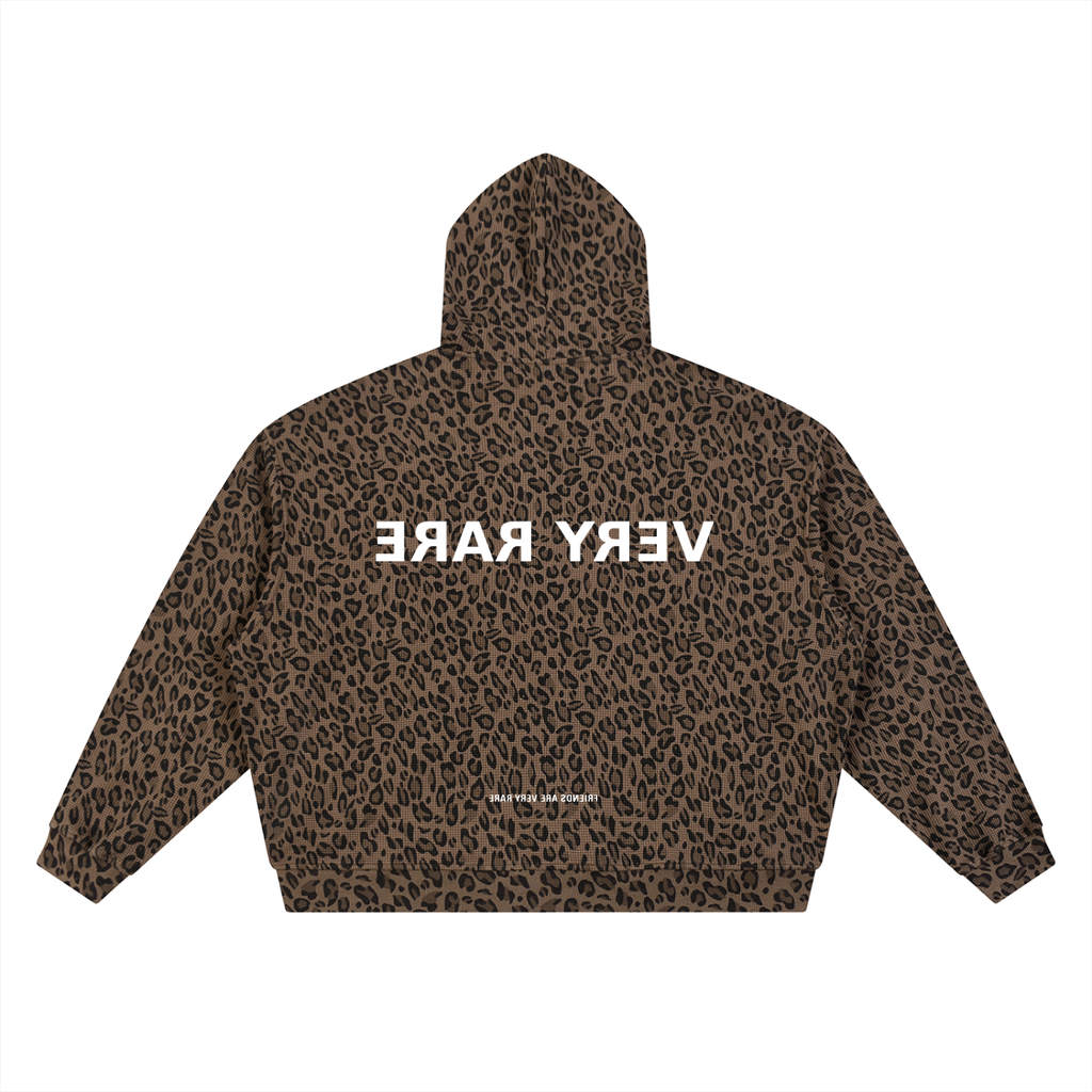 Essential Leopard Print Zip-Up Hoodie