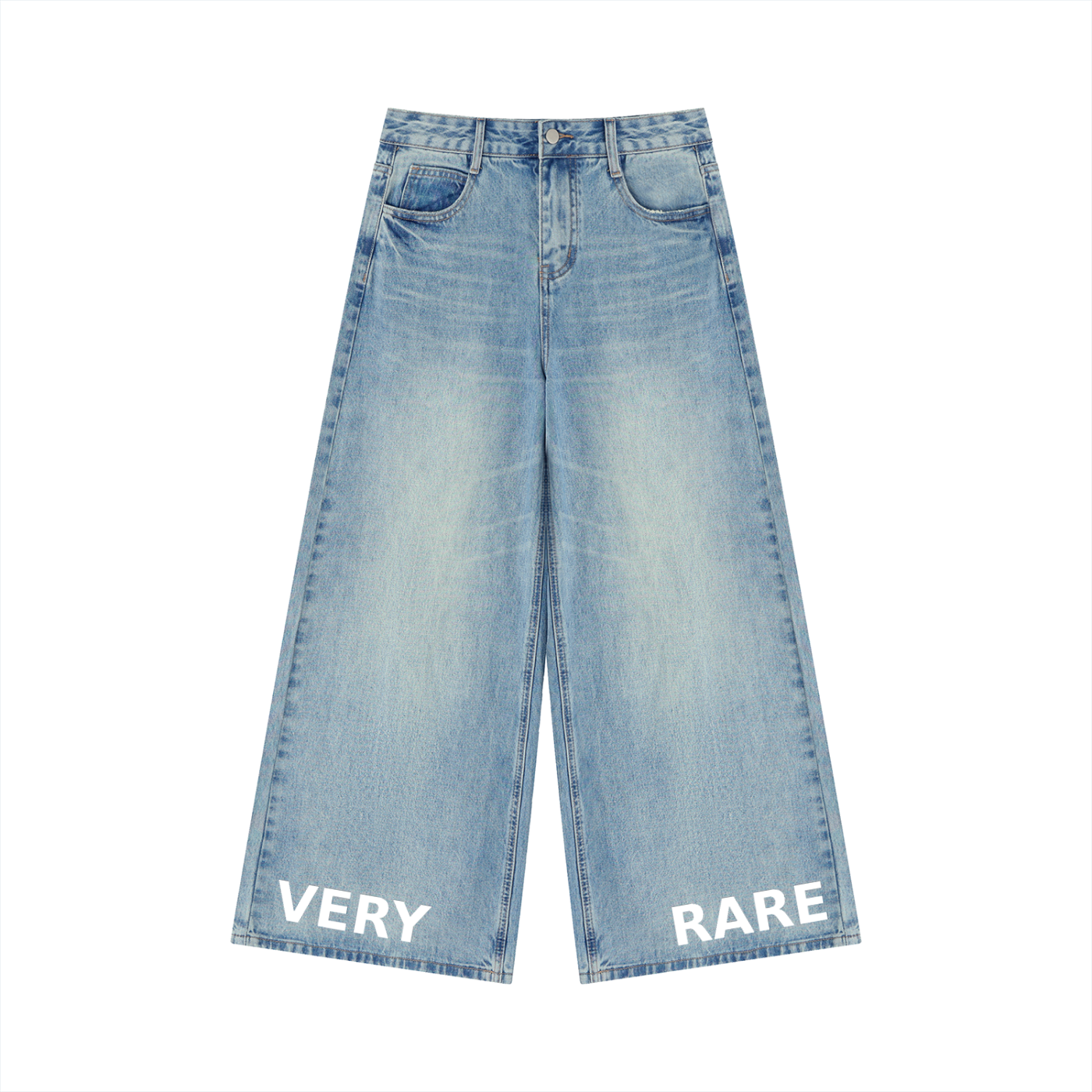 Vintage Wash Wide Leg Jeans