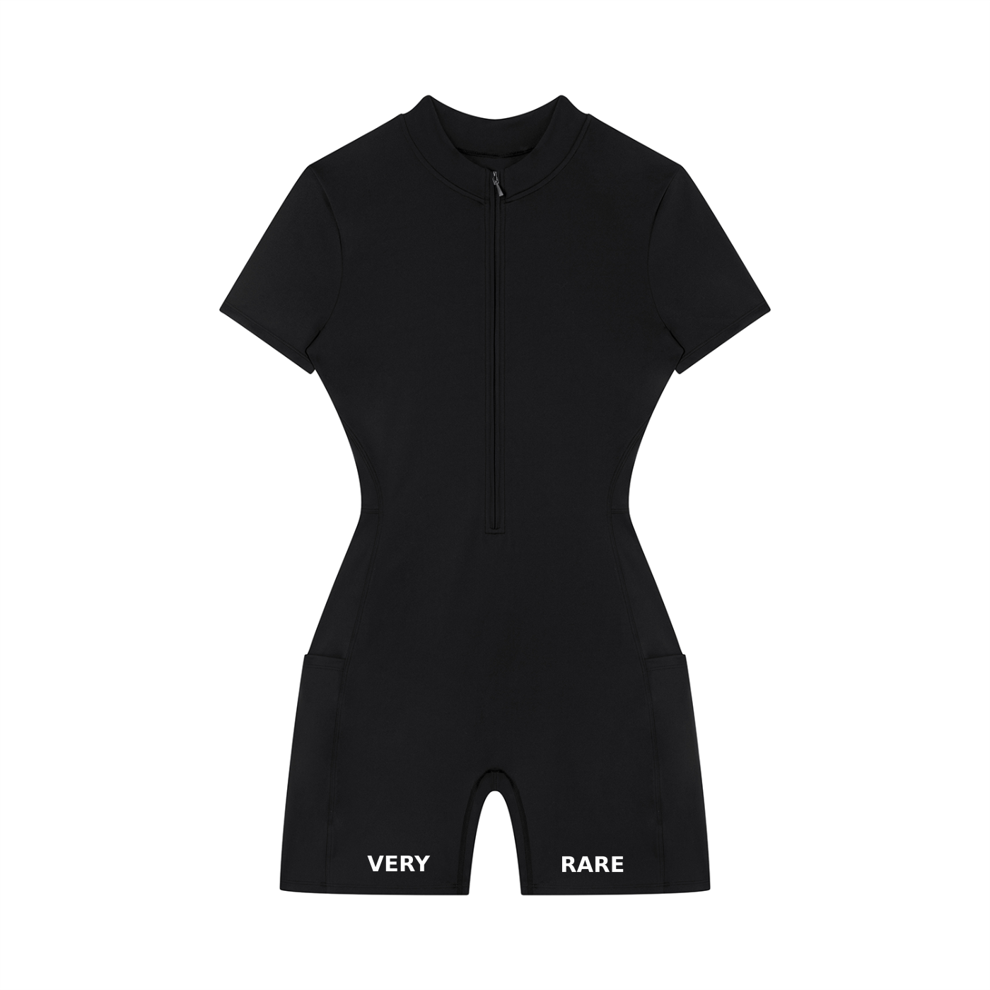 Women's Essential Quarter-Zip Short Sleeve Romper