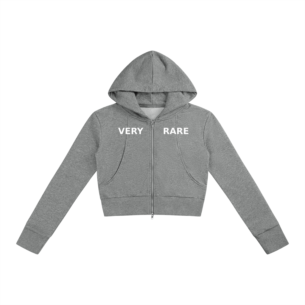 Women’s Essential Crop Zip-Up Hoodie