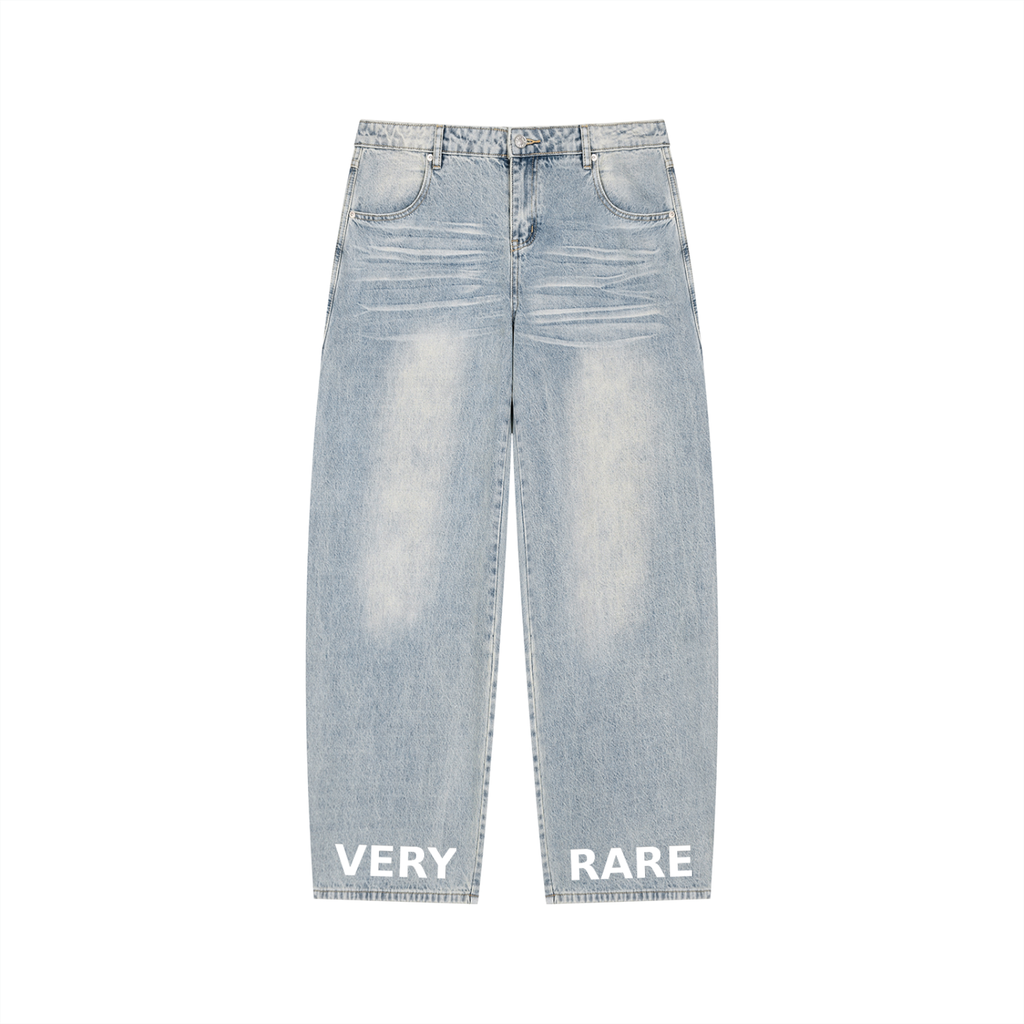 Men’s Enzyme Wash Wide Leg Jeans