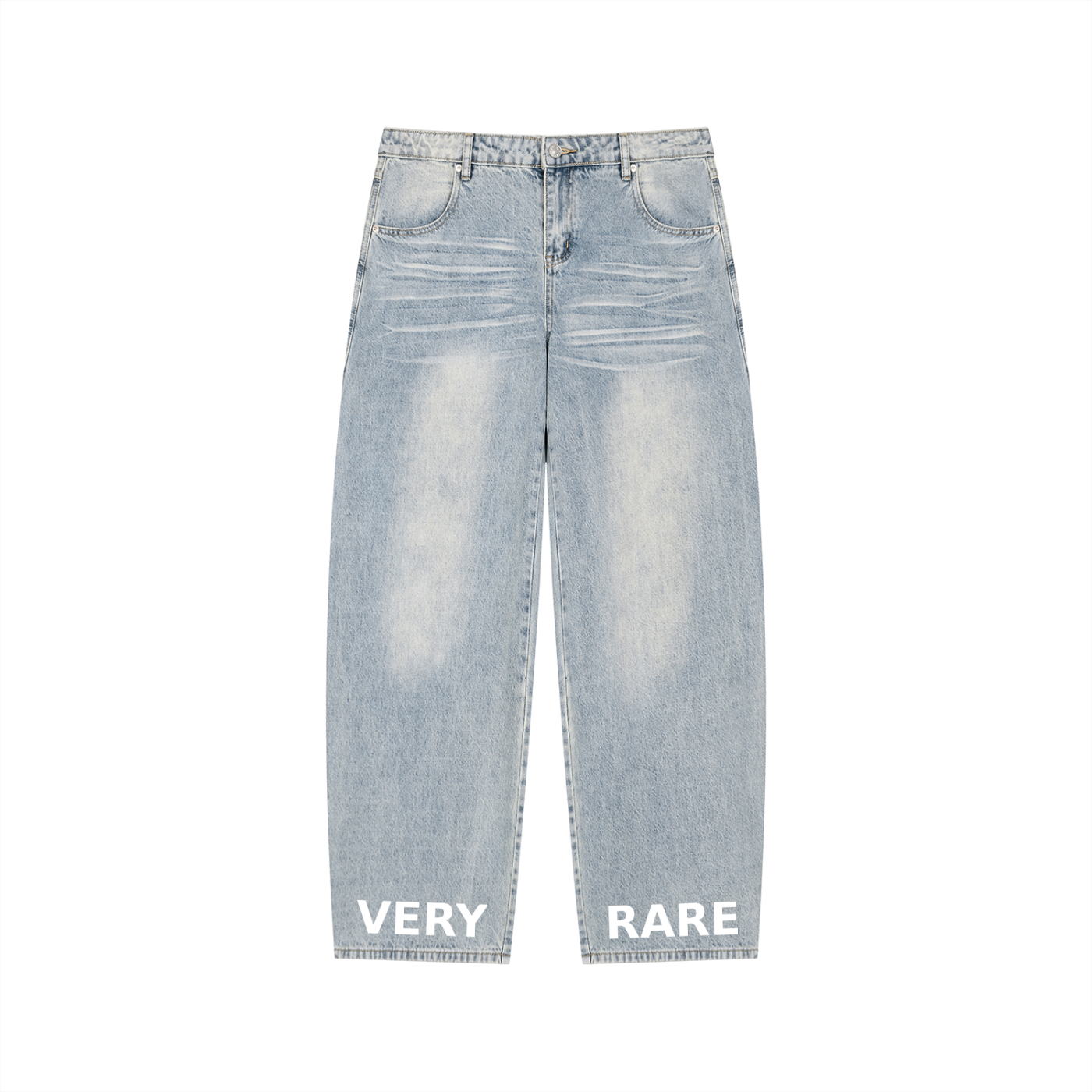 Men’s Enzyme Wash Wide Leg Jeans