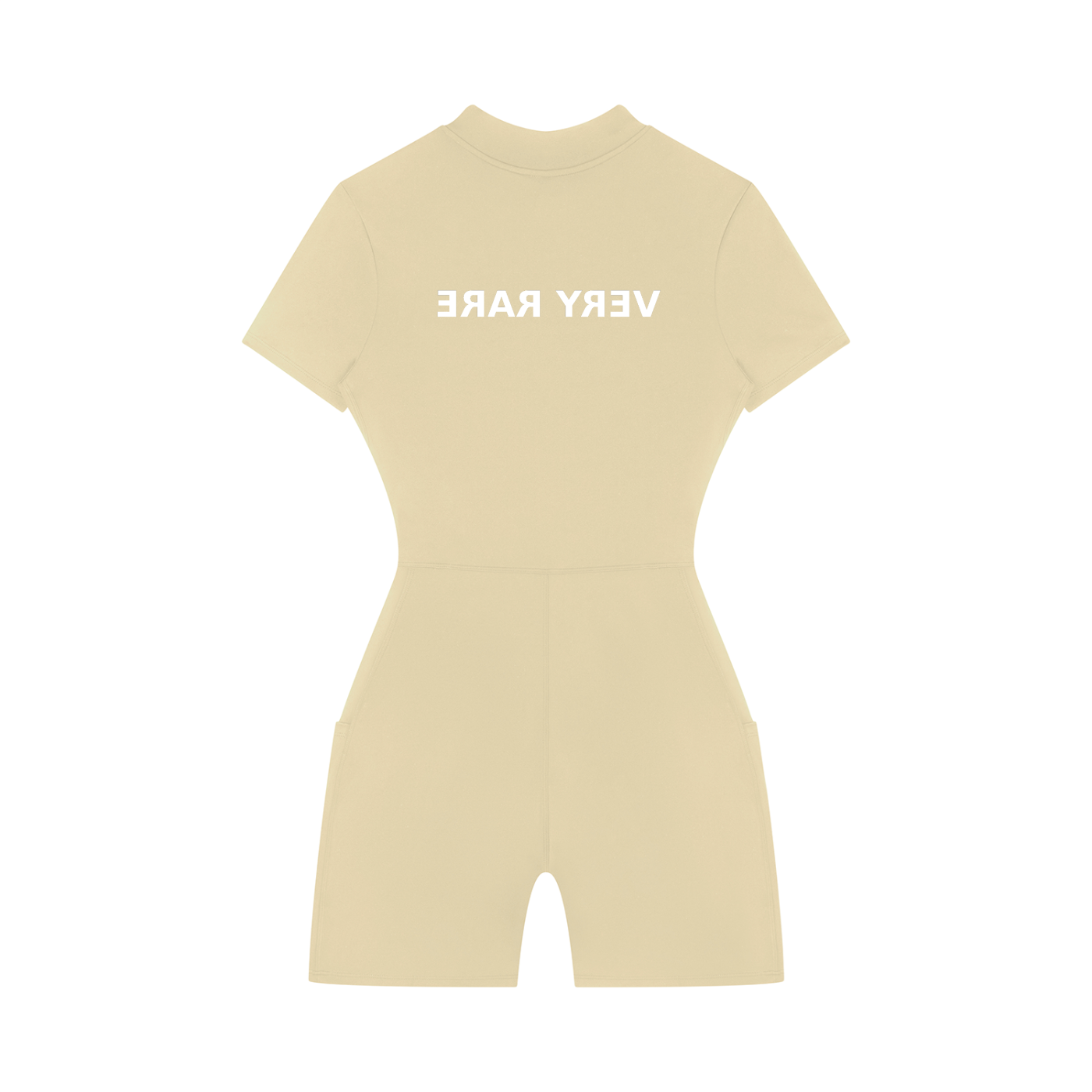 Women's Essential Quarter-Zip Short Sleeve Romper