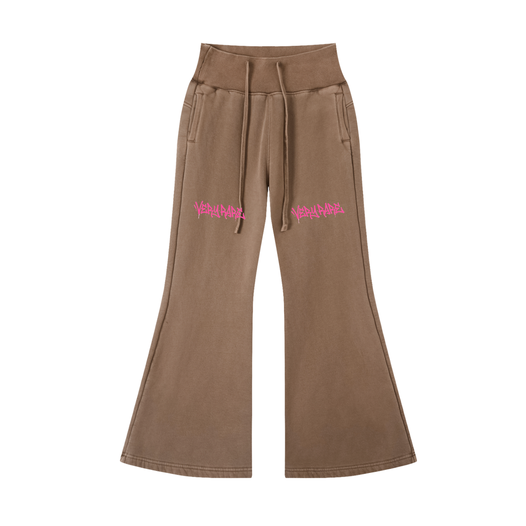 Graffiti Flared Fleece Pants