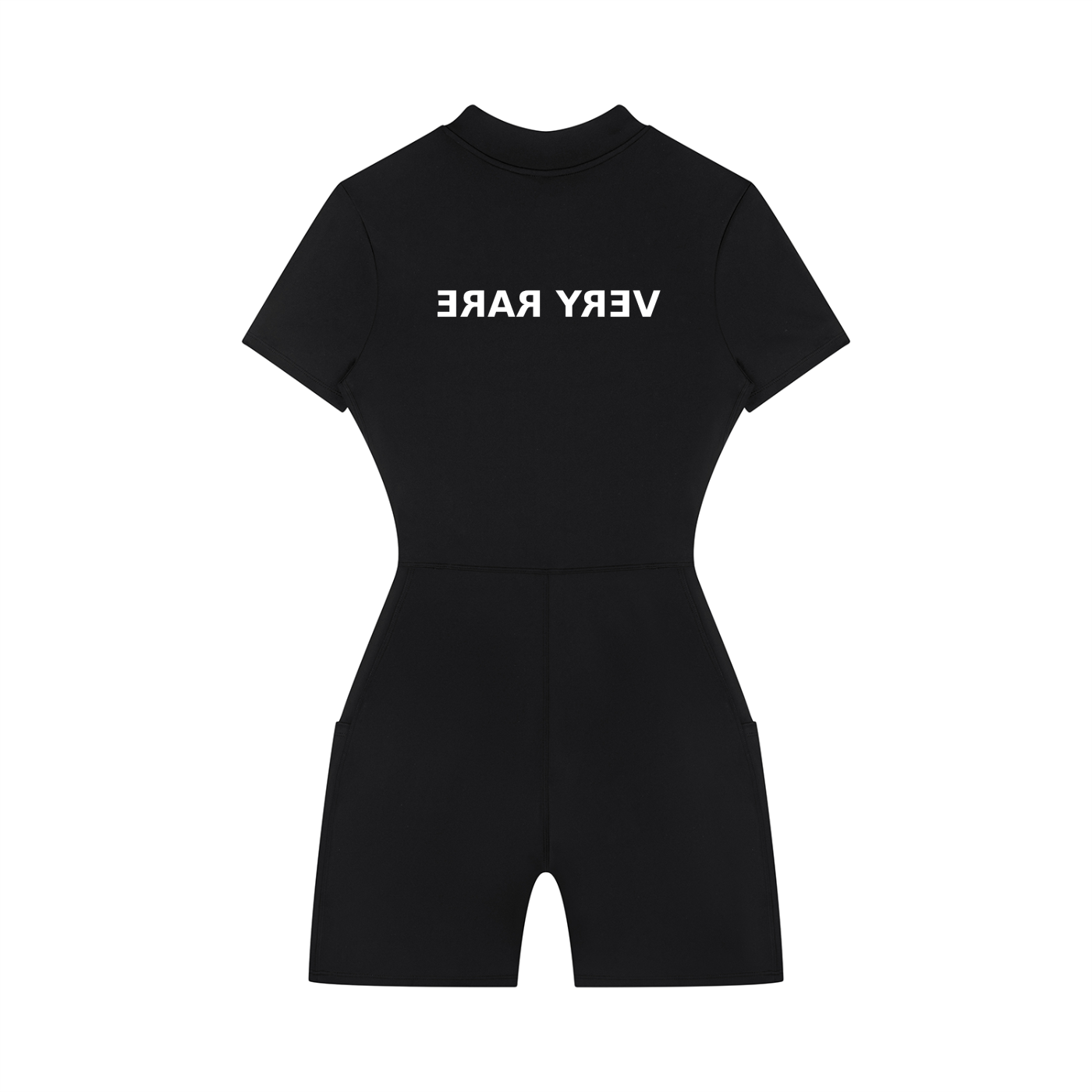Women's Essential Quarter-Zip Short Sleeve Romper