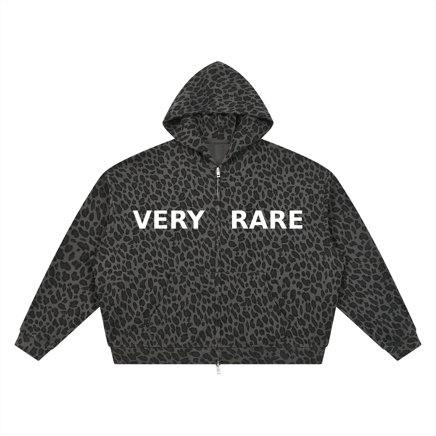 Essential Leopard Print Zip-Up Hoodie