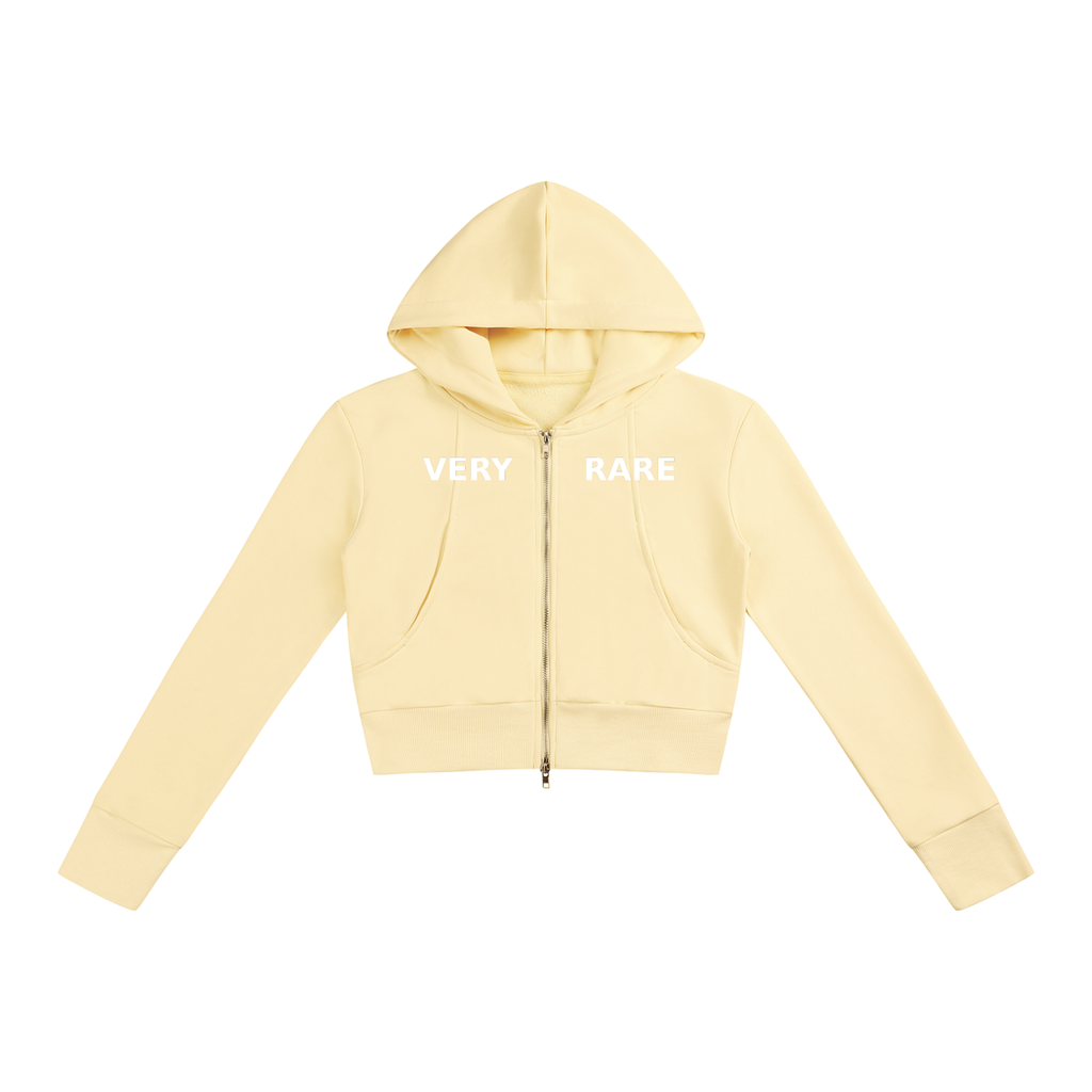 Women’s Essential Crop Zip-Up Hoodie
