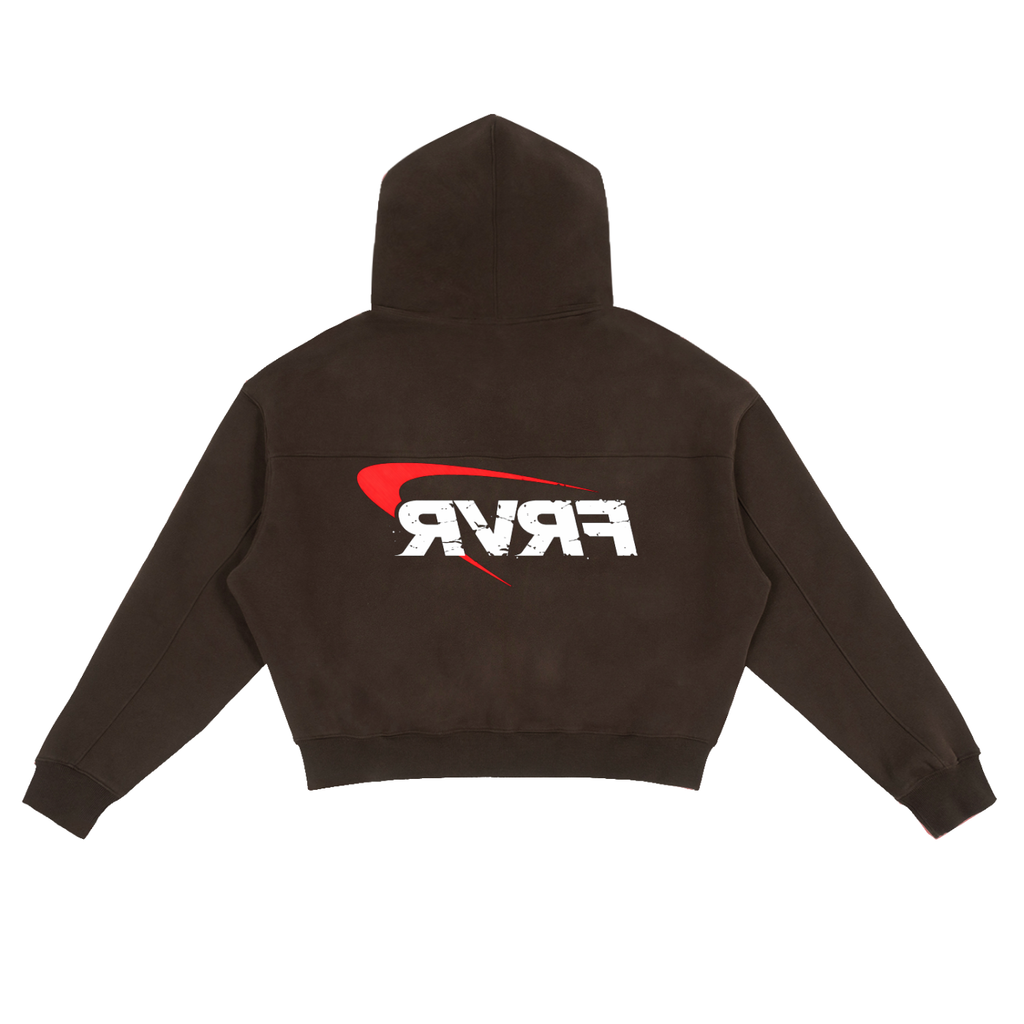 Arch Zip-Up Boxy Hoodie