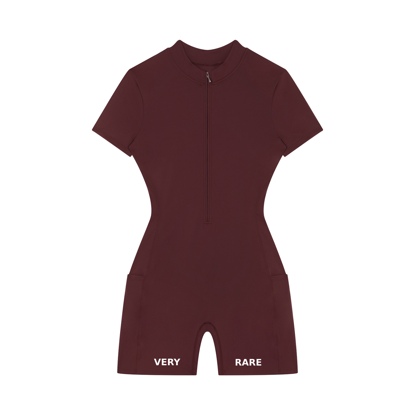 Women's Essential Quarter-Zip Short Sleeve Romper