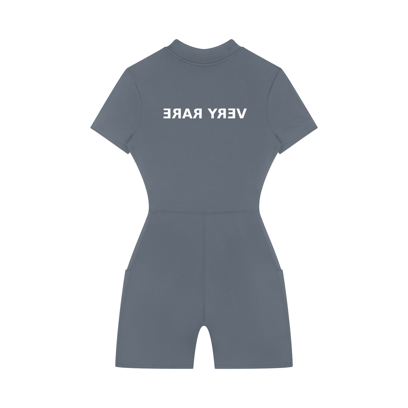 Women's Essential Quarter-Zip Short Sleeve Romper