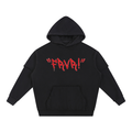graffiti,double,hoodie,black,red