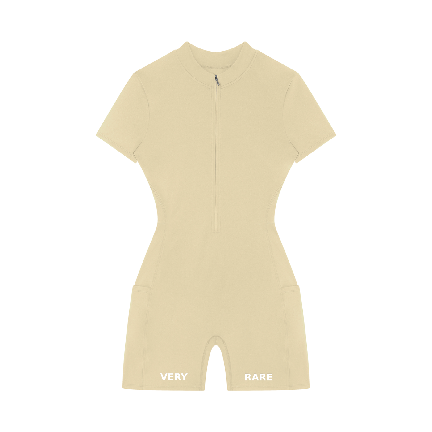 Women's Essential Quarter-Zip Short Sleeve Romper