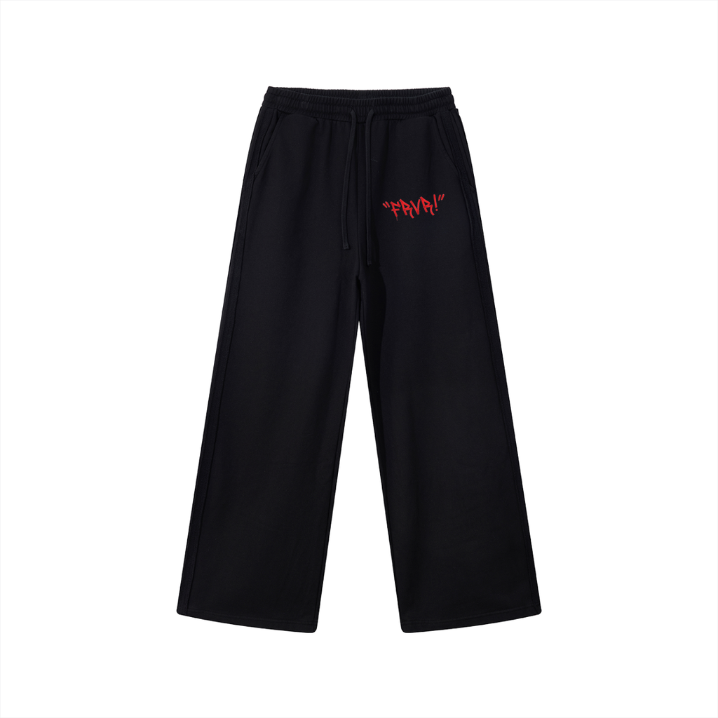 Graffiti Straight-Leg Sweatpants