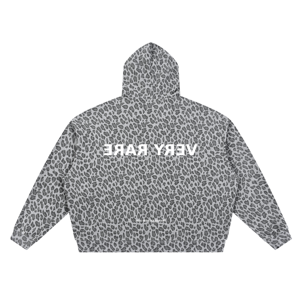 Essential Leopard Print Zip-Up Hoodie