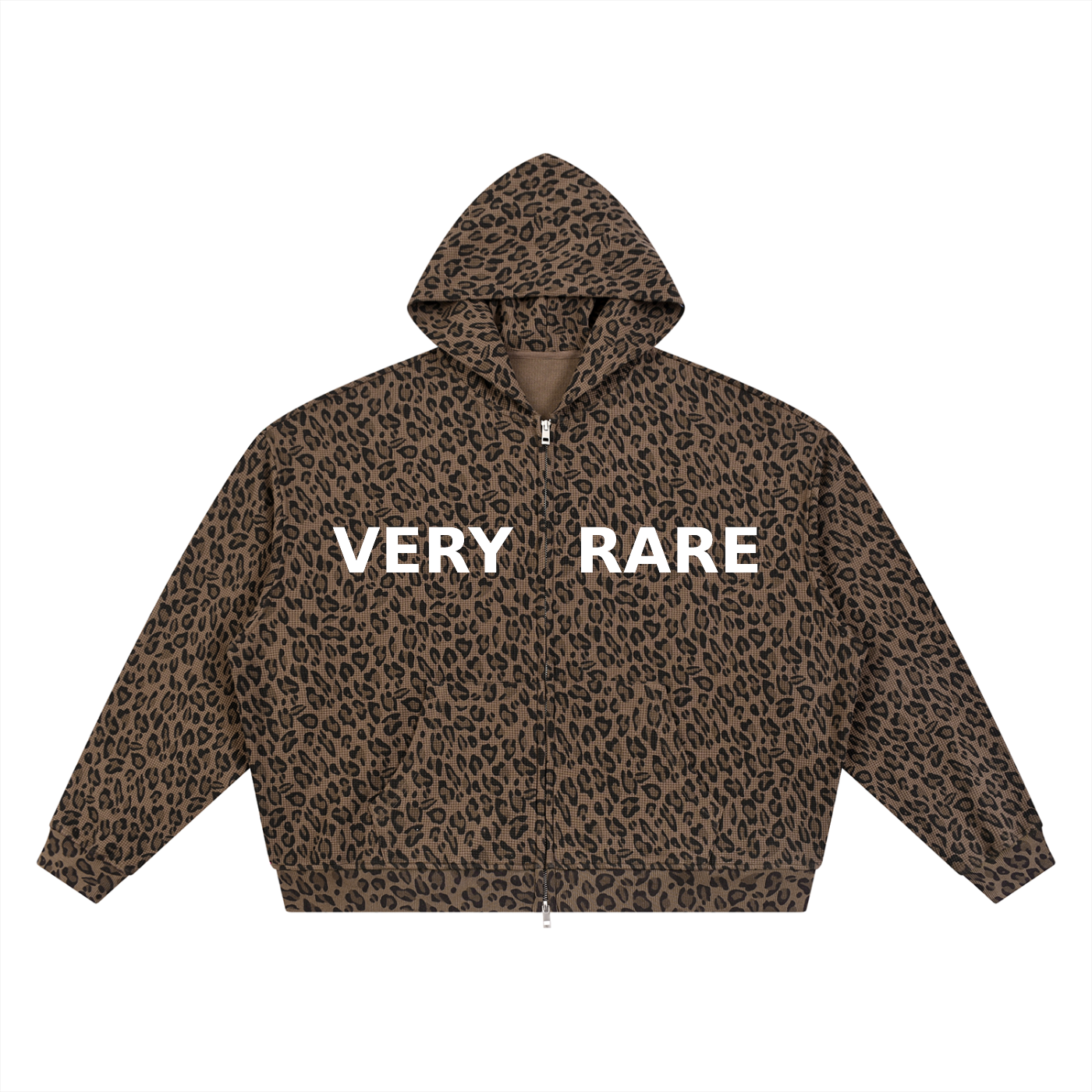 Essential Leopard Print Zip-Up Hoodie