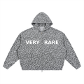 Essential Leopard Print Zip-Up Hoodie