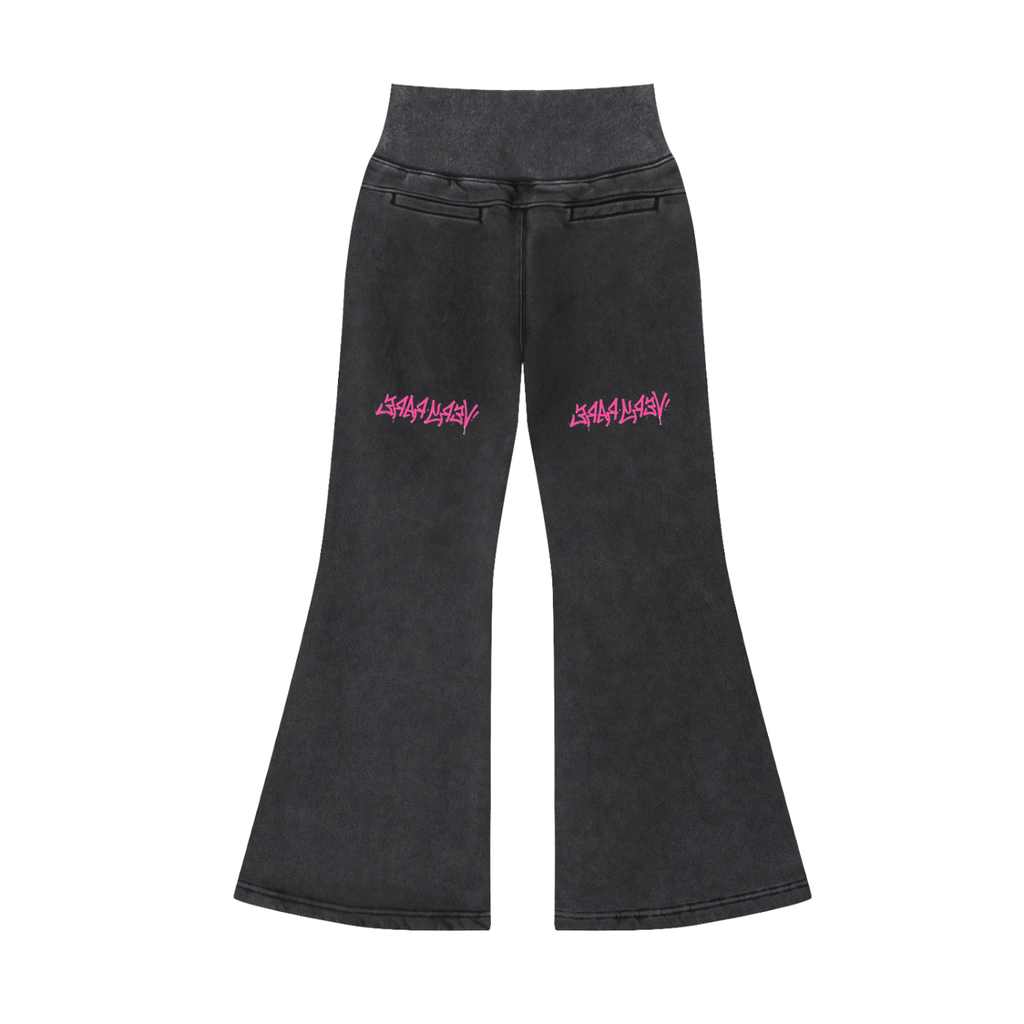 Graffiti Flared Fleece Pants