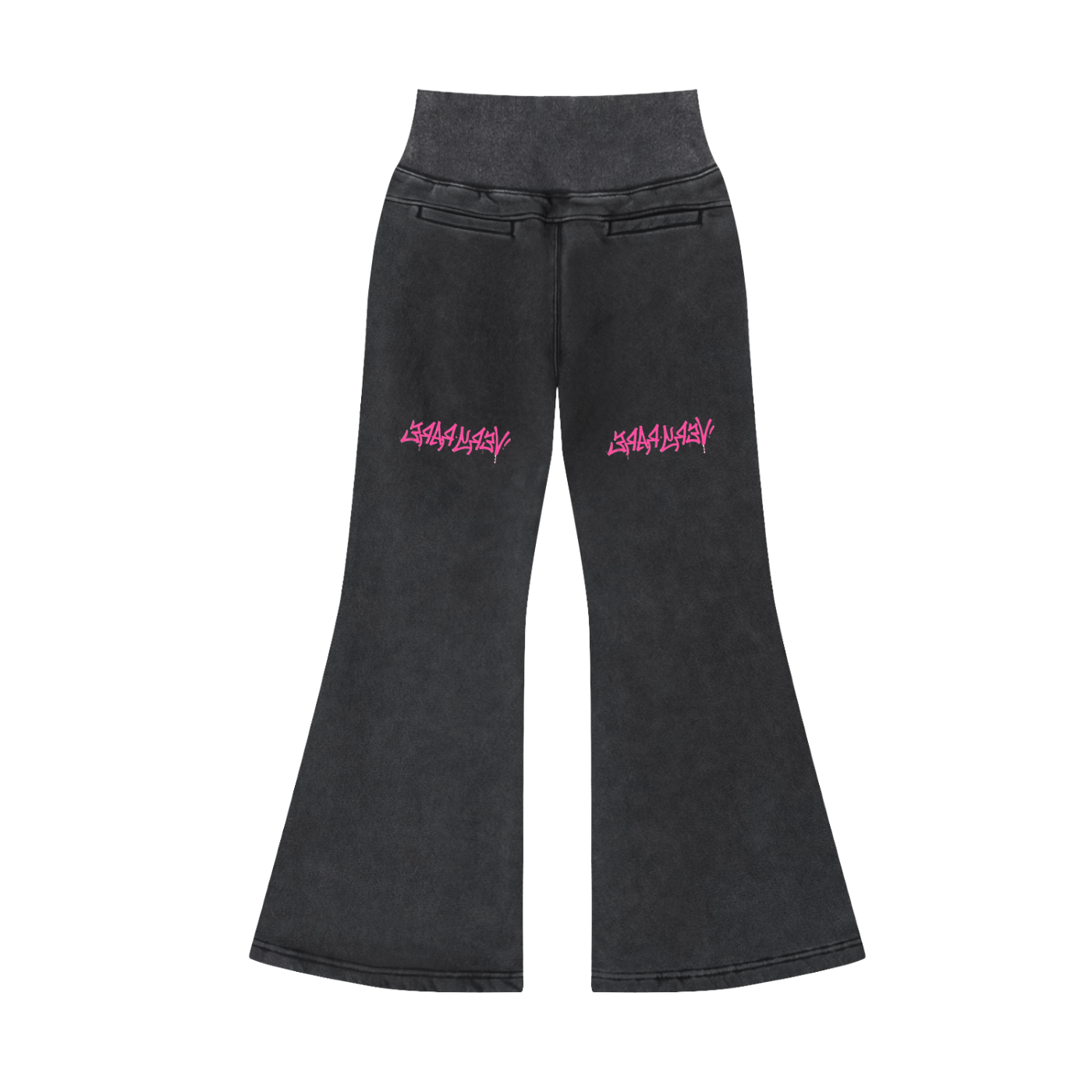 Graffiti Flared Fleece Pants