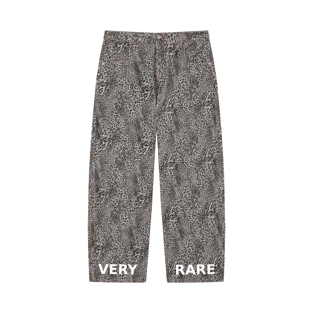 Essential Leopard Wide Leg Jeans