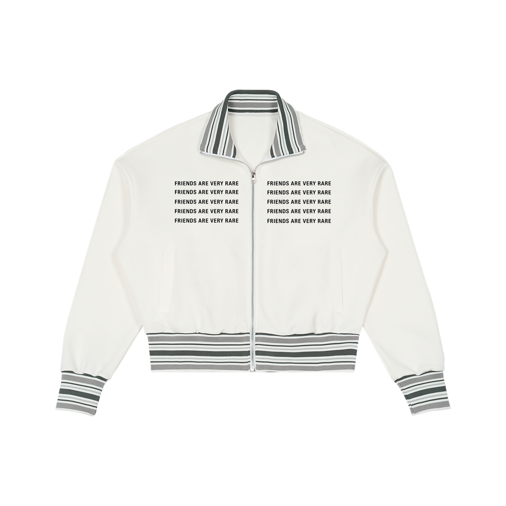 Essential Rib Collar Zip-Up Jacket