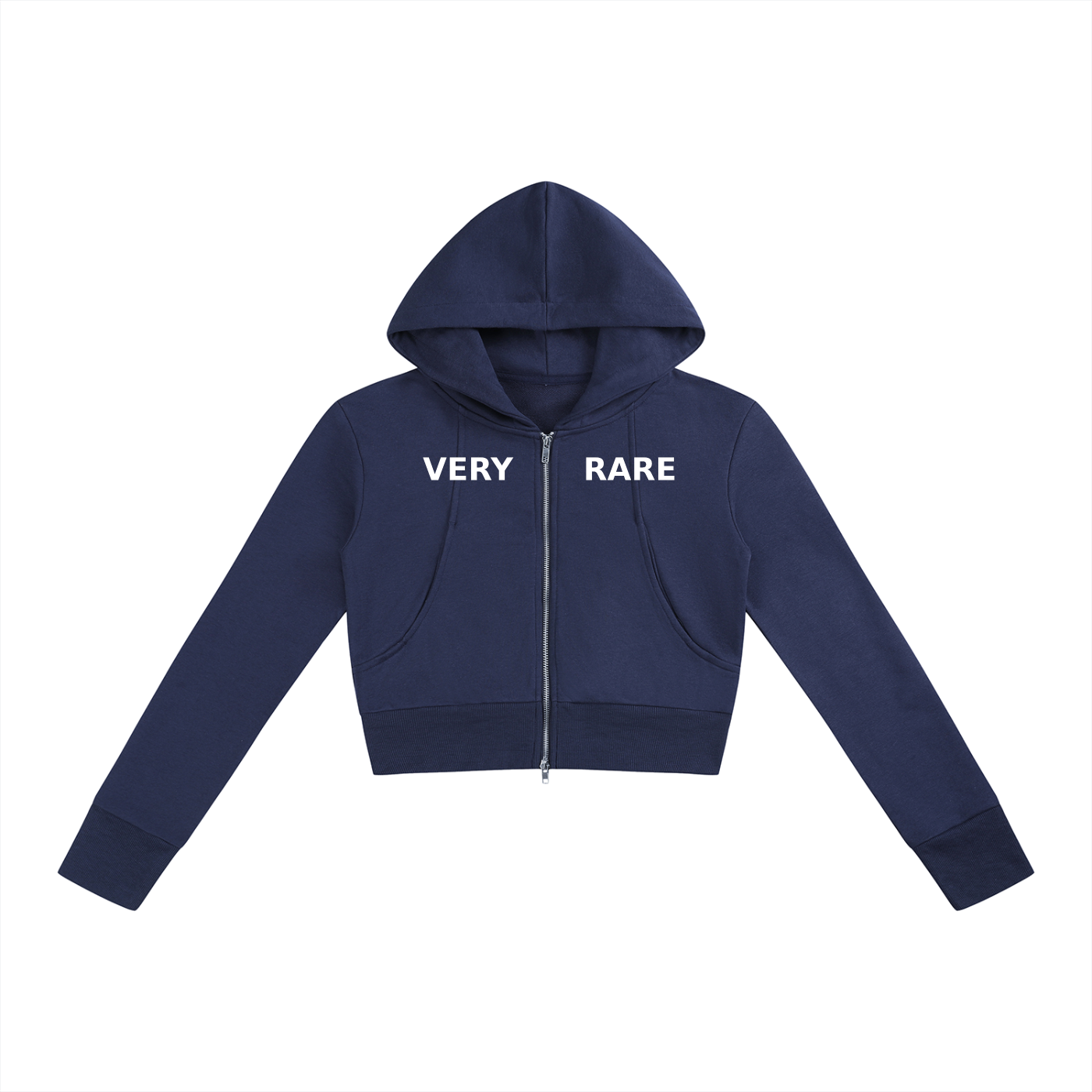 Women’s Essential Crop Zip-Up Hoodie