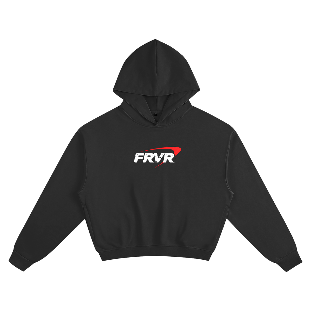 frvr,arch,logo,crop,hoodie,black,red