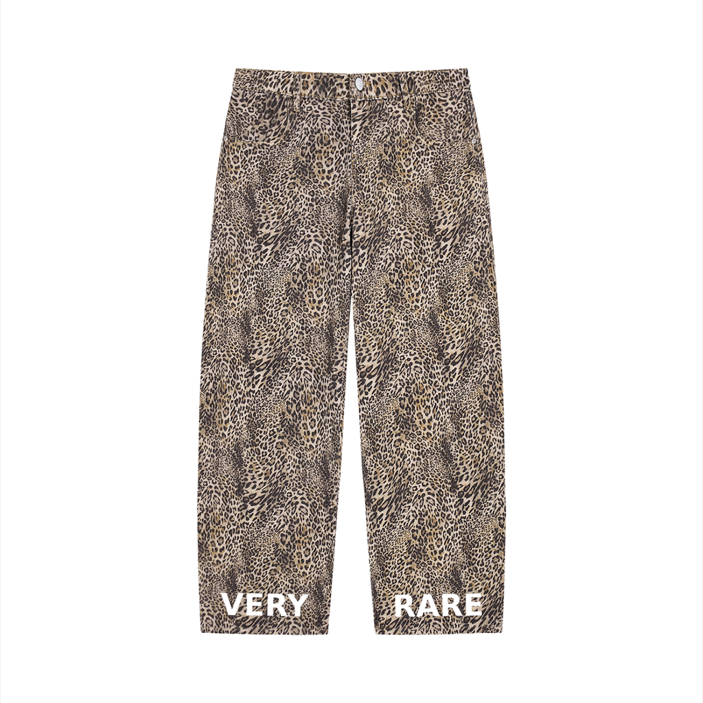 Essential Leopard Wide Leg Jeans