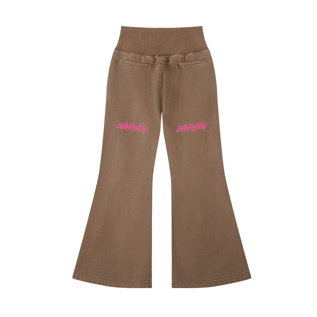 Graffiti Flared Fleece Pants